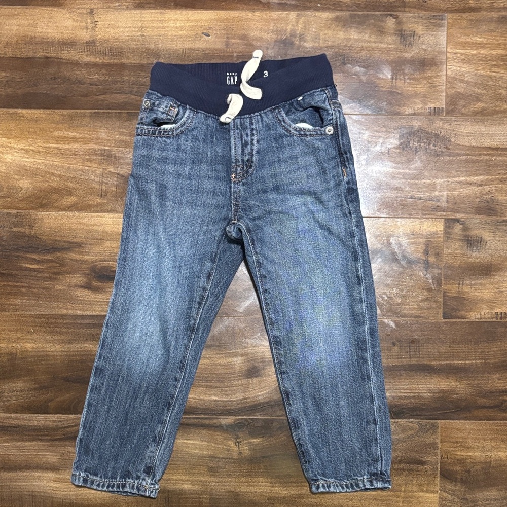 GAP Kids Blue Jeans with Navy Waistband